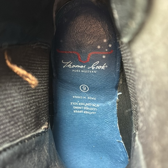 Thomas Cook Women’s Brown Leather Western Booties - Picture 11 of 12